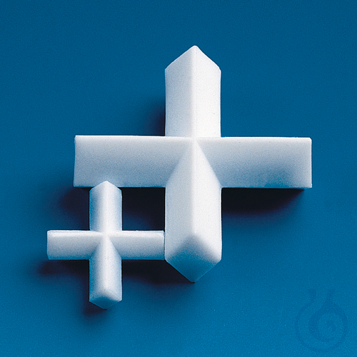 Magnetic stirring bar PTFE, dia. 30 mm, h. 12 mm, crosshead