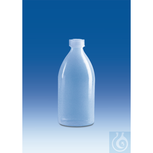 Narrow-mouth-bottle, PE-LD, 10 ml, with screw-cap GL 14
