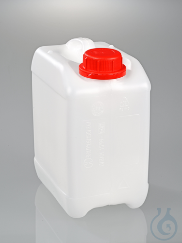Jerrycan, HDPE transparent, UN, DIN45, 2,5l, w/cap