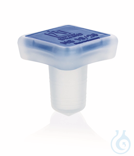 Conical joint stopper, PP, NS 19/26 square grip hollow seal. rings