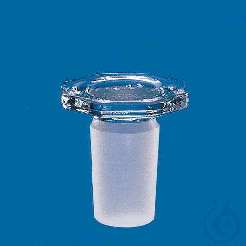 Conical joint stopper borosilicate glass, NS 29/32, semi-hollow, octagonal grip
