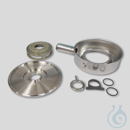 collecting vessel with outlet and lid stainless steel