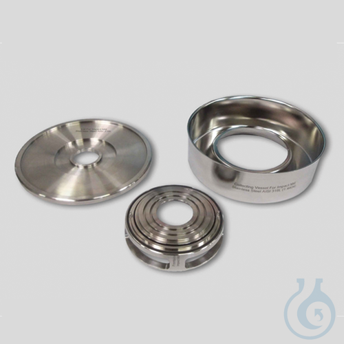 collecting vessel with lid stainless steel 316L, P-14