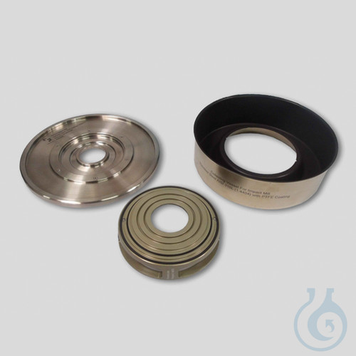 collecting vessel PTFE, lid pure titanium, labyrinth disk-P-14