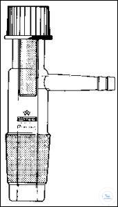 Stirrer guide with cooling jacket, PTFE