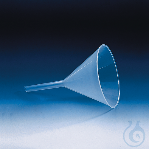 Funnel with internal fluting, PP, out.dia. 65 mm stem dia. 9 mm l. 63 mm