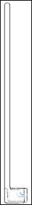 Stirrer shafts, 7-8 mm dia., curved ends