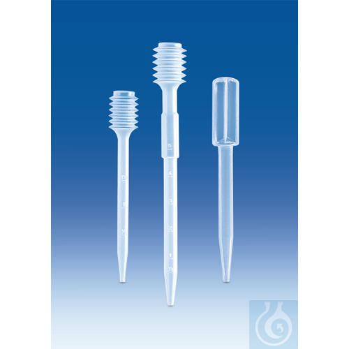 Dropping pipette, PE-LD, length 133 mm, 1,5 ml, graduated