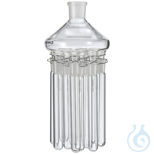 Spider with 6 distillation sleeves (20 ml each) NS 29/32