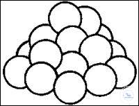 Glass beads, solid, diameter: 8 mm