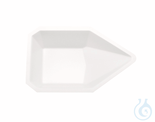 Weighing dish, PS, with spout, antistatic, 135 ml 84 x 130 x 25 mm