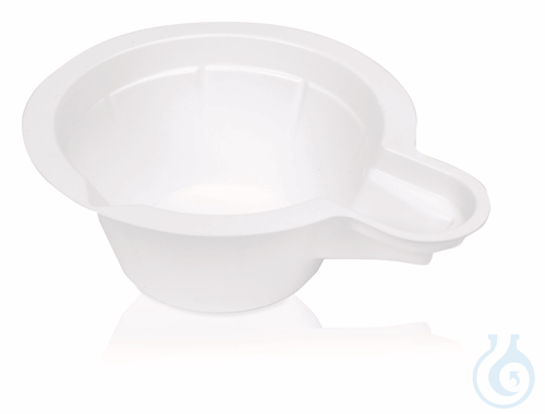 Weighing dish, PS, round w. handle, antistat., 200 ml 117 x 51 mm