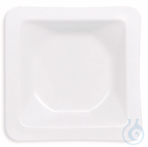 Weighing dish, PS, square, antistatic, 100 ml, 84 x 84 x 24 mm, sterile