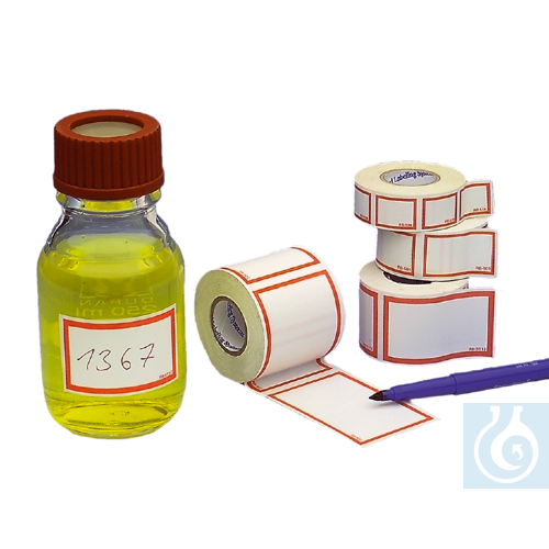 neoChoice Etiketten mit rotem Rand, 75 x 50 mm, 167 St./Rolle