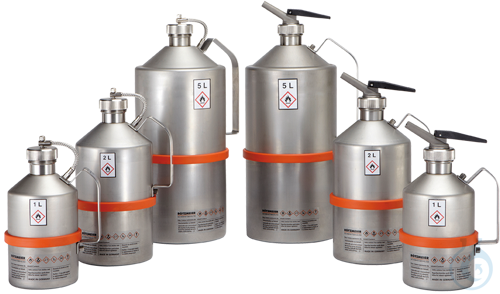 Safety can st.steel 1.4571 pol. V=1 L, 110x110x235
