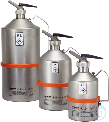 Safety can st.steel 1.4571 pol. V=2 L, 131x131x295