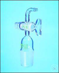 Suction tube, with ST-stopcock, bent,