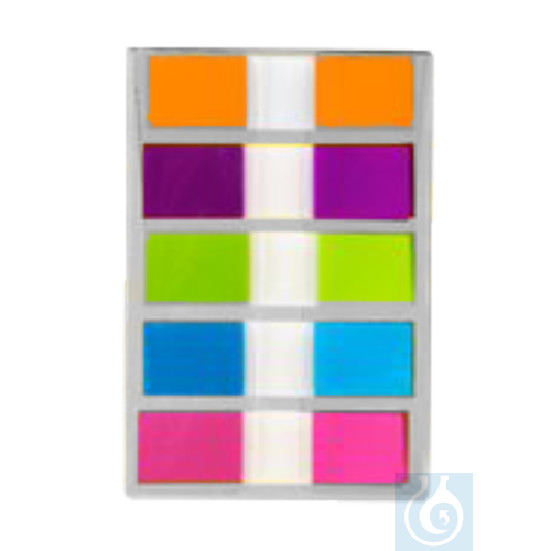 neoChoice Haftnotizen in Leuchtfarben, 1 Block mit 5 x 20 St.