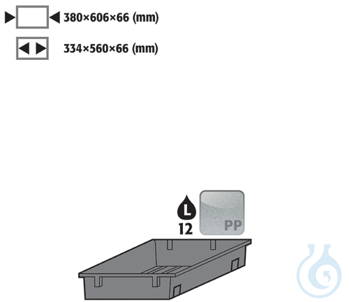 sump inliner f/ DR PP raw for S90 B600 D=750 364x606x66