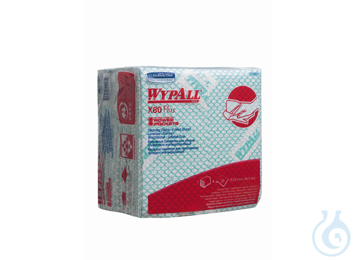 WypAll® X80 Plus Critical Clean - Viertelgefaltet / Grün Lagen: 1 Größe: 35,50