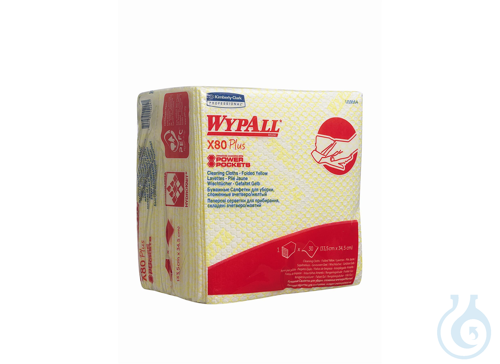 WypAll® X80 Plus Critical Clean - Interfold / Gelb Lagen: 1 Größe: 35,50 cm x