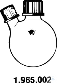 Flask, 100 ml, center neck GL 25/12, si