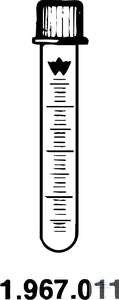 Test tubes, graduated, 10 ml, 1 GL 18/1