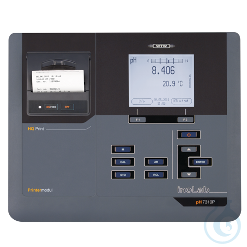 inoLab® pH 7310P, Convenient, menu controlled pH/mV meter for measurements/docum