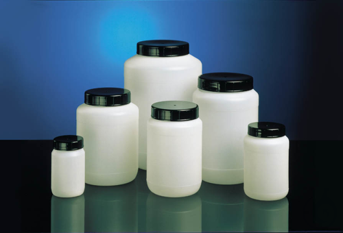 Wide neck jar, HDPE natural, 250 ml, round, w/o closure, cap size o.d. Ø 50