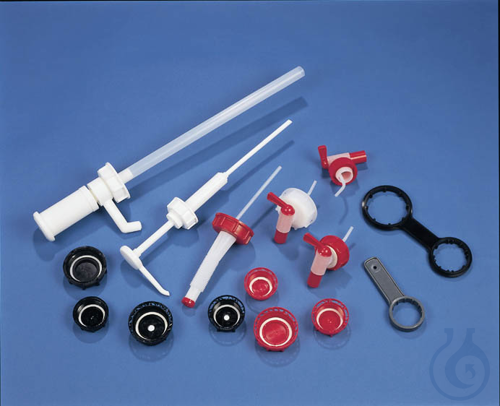 Screw closure with dispensing pump, HDPE, f. 30 l jerrycan