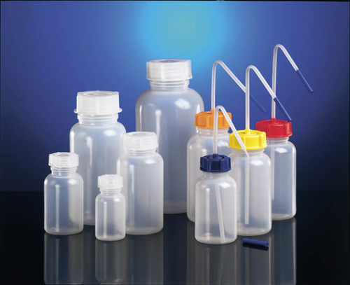 Wide neck bottle, LDPE natural, 200 ml, round, incl. closure
