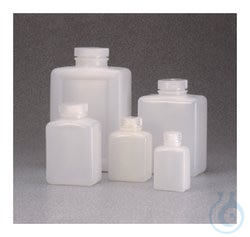 Nalgene&trade; Rectangular HDPE Bottles with Closure