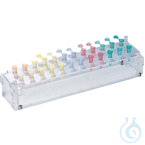 neoChoice Rack für 1,5-2,0 ml Reaktionsgefäße, 24 Stellen, stapelbar