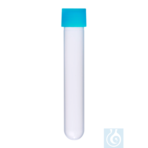 neoChoice Zentrifugenröhrchen (PP) 13 ml, 16x100 mm, Kappe blau, 250 St./Pack