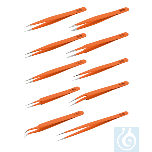 neoChoice Pinzette ''grip'' Typ 3C, gerade, kurze Spitze, 120 mm lang