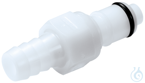 neoChoice Schnellkupplung, 1/4'', männlich, Absperrung, Schlaucholive 9,5 mm