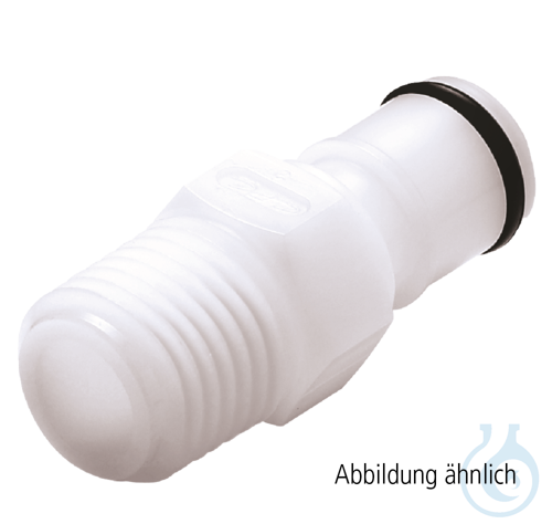 neoChoice Schnellkupplung, 1/4'', männlich, Acetal, Gewinde 1/4'' mit Viton O-Ri