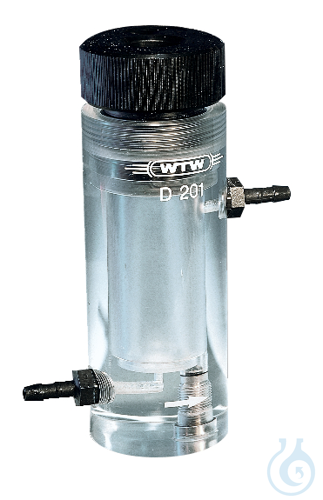 D 201, Flow-through vessel for CellOx® 325 or TetraCon® 325 conductivity cell.