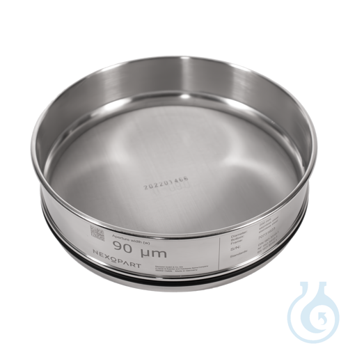 NEXOPART Test Sieve with stainless steel frame 200x50 mm ''Gold''- with