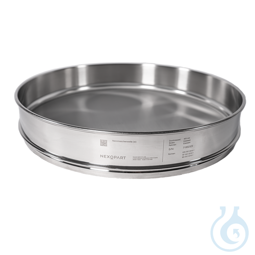 NEXOPART Test Sieve with stainless steel frame 400X65 mm- with stainless steel