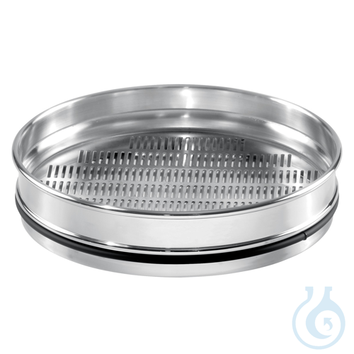 NEXOPART Test sieve for cereals with stainless steel frame 200x32 mm, perforated