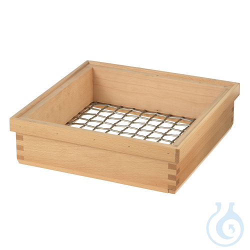 NEXOPART Test Sieve with wooden frame 500x500x80 mm - with perforated steel