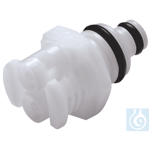 neoChoice 2-in-1 Schnellkupplung ohne Absperrung Acetal, Mutterteil, 2x1,6 mm Ø