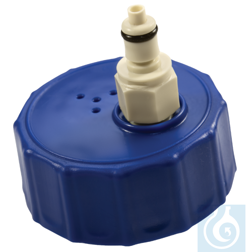 neoChoice Schraubverschluss GL45 aus HDPE mit Schnellkupplung ohne Absperrung