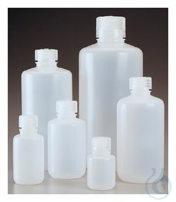 Nalgene&trade; Narrow-Mouth HDPE Economy Bottles