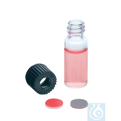 neoChoice Vials 4 ml, Kappe m. Loch + Sept. Butyl/PTFE, 100 St./Pack
