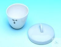 Crucible, porcelain, 11 ml, 79/00, low form, Ø 35 mm
