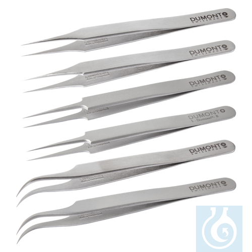 neoChoice Pinzette aus Dumoxel, Nr. 7, gebogen, Spitzenstärke 0,03 mm