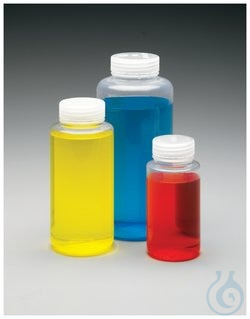Nalgene&trade; Wide-Mouth PMP Bottles with Closure