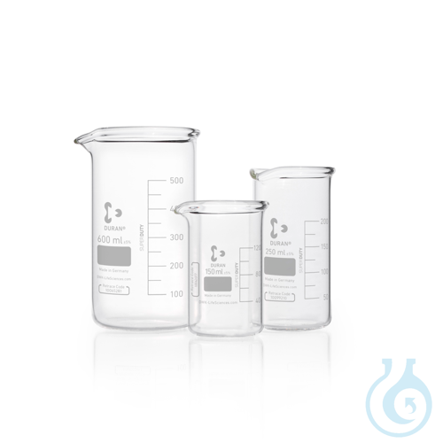 DURAN® SUPER DUTY Beaker, high form, with spout, with reinforced rim